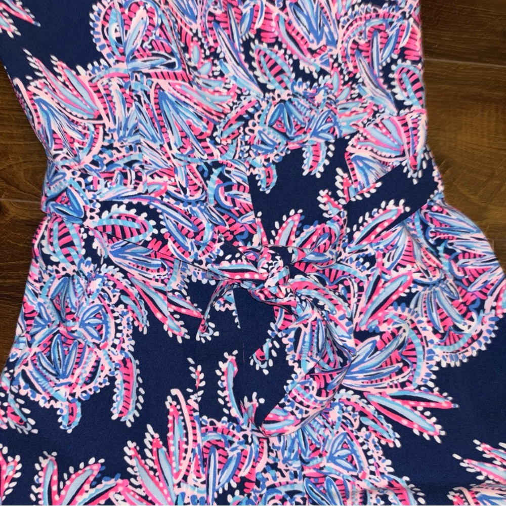 Lilly Pulitzer Sandra Jumper.  Oyster Bay Blue.  Size 2 - Picture 3 of 14